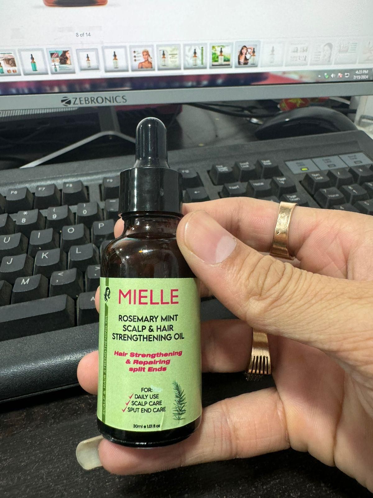 Mielle Rosemary Mint Scalp & Hair Strengthening Oil 30ml