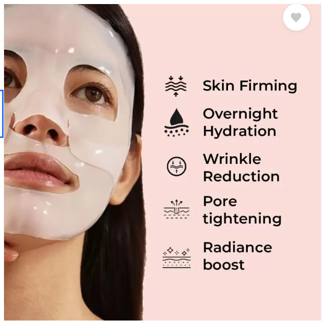 facial mask peel of collagen for glowing skin korean night care mask